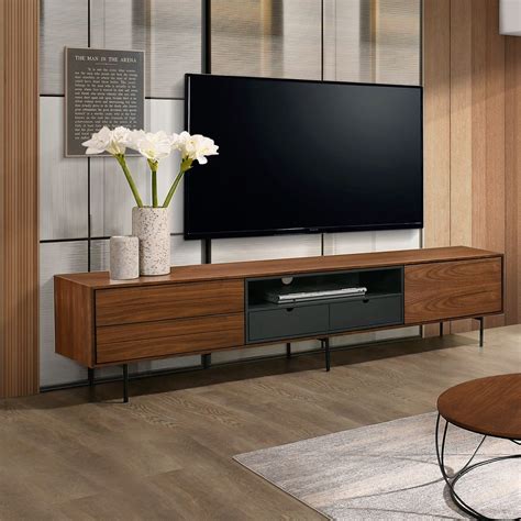 Mueble de Tv de estilo nórdico Riga con 4 cajones y 1 puerta. Fabricado ...