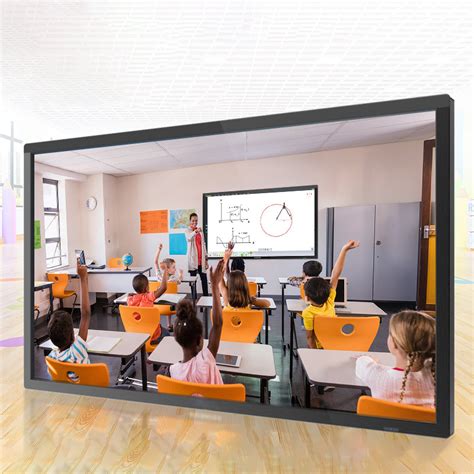 86 98 100 Inch Finger Multi Touch Screen Smart LCD Display Classroom ...