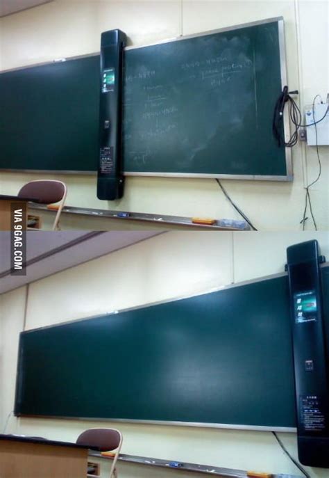 Awesome blackboard cleaner - 9GAG