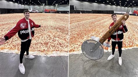 World’s Largest Pizza! Guinness World Record for Biggest-Ever Arena ...