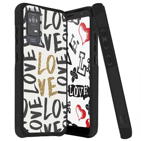 TJS for TCL ION X / ION V Phone Case, Magnetic Support Dual Layer Drop ...