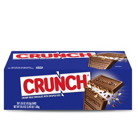 Buy CRUNCH, Milk Chocolate And Crisped Rice, Full Size Individually ...