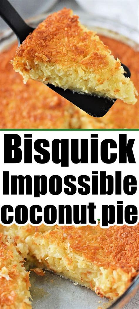 Bisquick impossible pie recipe is here! How to make a crustless coconut ...