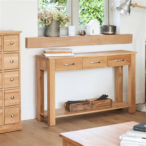 Solid Oak Console Table - Mobel | STORE