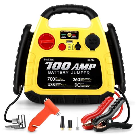 Buy ZunDianJump Starter with Air Compressor 260PSI, 1000A Portable Car ...