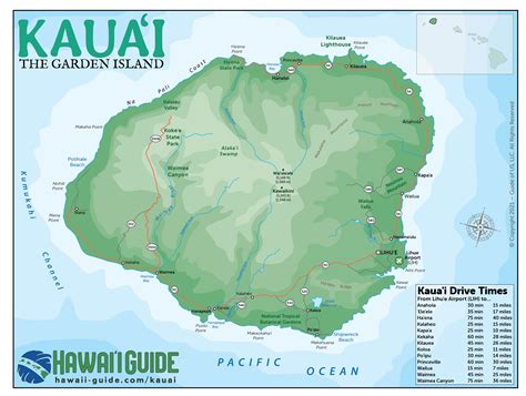 Map Of Kauai Hawaii - California southern Map