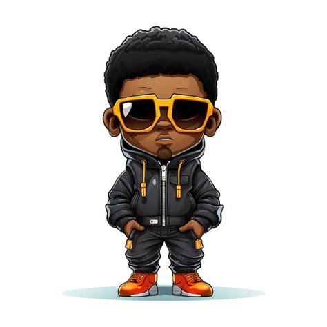 Premium Photo | Thug 2d cartoon vector illustration on white background hi