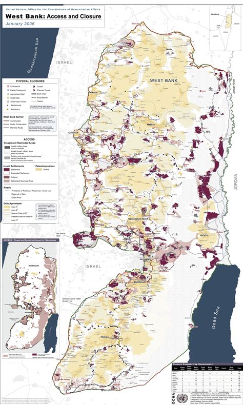 High Resolution Map of Jewish Settlements on the West Bank