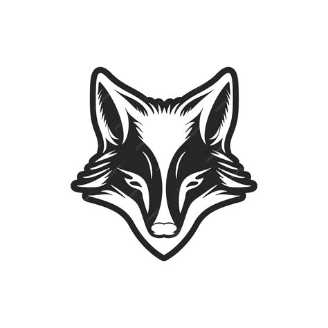 Premium Vector | Luxurious logo of black and white fox vector for your ...