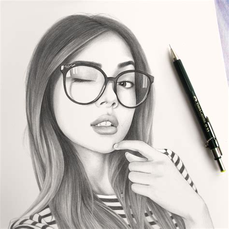 Pencil Drawing Lily By Evgeni Koroliov