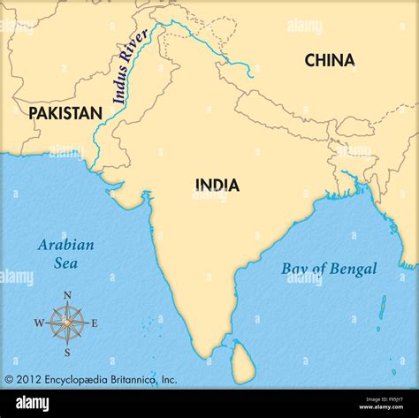 Ganges And Indus River Map