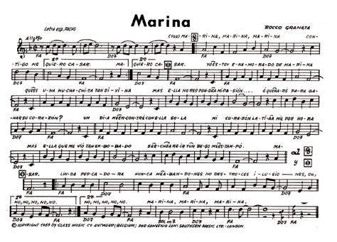 Rocco Granata MARINA Sheet music | Easy Sheet Music