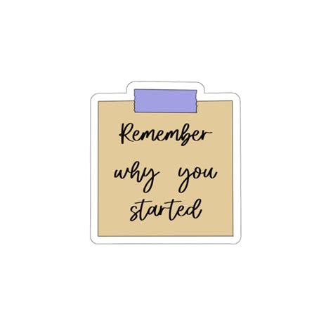 Reminder Sticky Note Sticker - Etsy