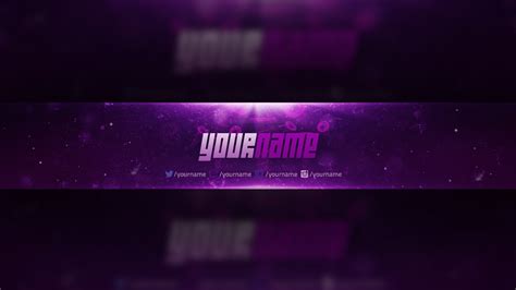 Youtube Banner Photoshop Template