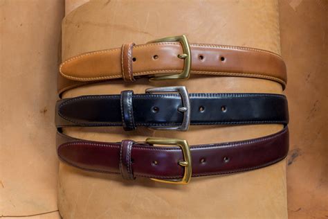 One Piece Shell Cordovan Belt - 3 colors — GENUINE HORWEEN PRODUCTS