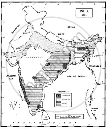 On an outline map of India, mark the areas covered by the following ...