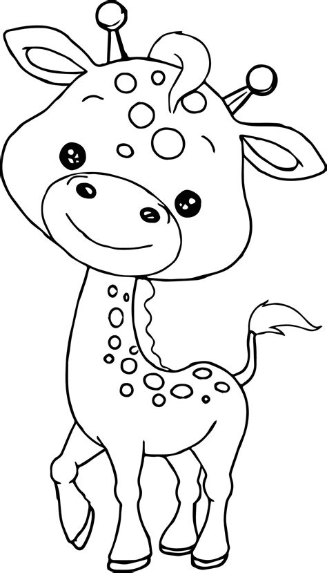 Cute Baby Jungle Animal Coloring Pages