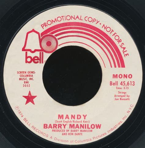 Barry Manilow - Mandy (1974, Vinyl) | Discogs