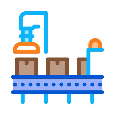 manufacturing process icon vector outline illustration 17322645 Vector ...