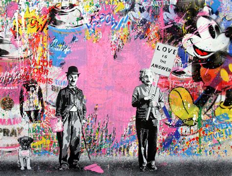 Juxtapose - Pink Heart, 2017 by Mr. Brainwash - Denis Bloch Fine Art