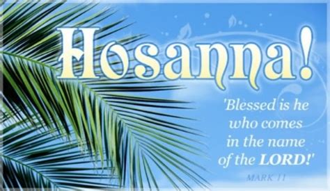 Hosanna in the Bible - Scripture Quotes & Meaning