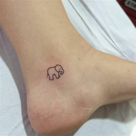 30 Adorable Tiny Elephant Tattoo