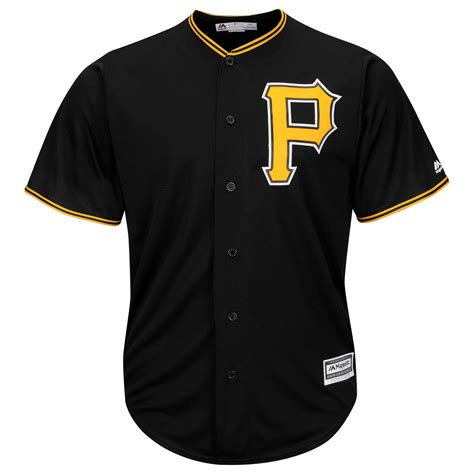 Majestic Pittsburgh Pirates Black Official Cool Base Jersey