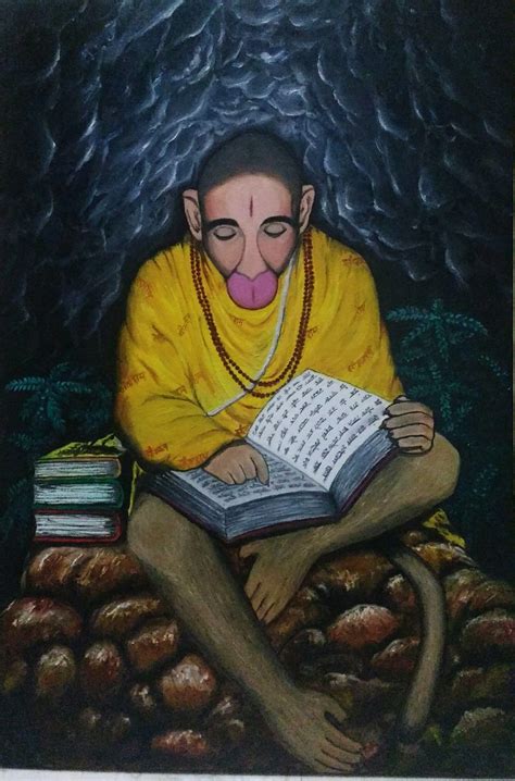 Hanuman ji real pic. Oil painting by Artist Atul sharma. | Pencil ...