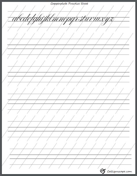 Master Copperplate Calligraphy: A Step-by-Step Guide with Free Practice ...