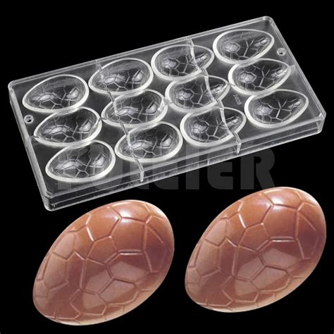 Easter eggs shape plastic chocolate molds, luxury chocolate pudding ...