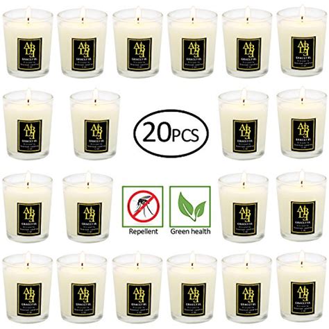 Highly Citronella candles Set of 20, Citronella, Rosemary, Sage, Lemon ...