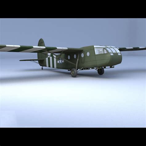 waco cg 4a glider 3d model