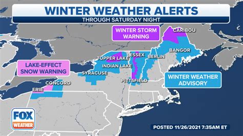 Winter Storm Warnings issued for northern New England as first ...