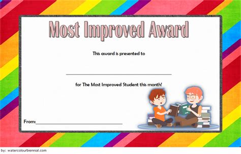 Most Improved Student Certificate: 10+ Template Designs FREE – Fresh ...