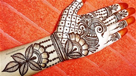 karwa chauth special easy mehndi design | simple full hand mehndi ...