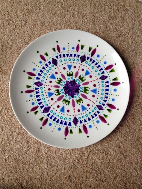 Hand painted plates … | Pottery painting, Pottery, Ceramic painting