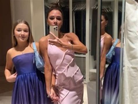 Victoria Beckham shows off gown she created for daughter Harper: ‘My ...