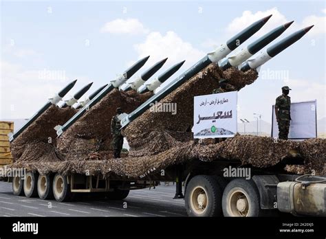 Sanaa, Yemen. 21st Sep, 2022. Missiles are seen during a military ...