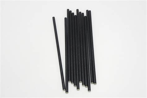 Paper Straws Solid Black China Manufacturer - ECOPAK