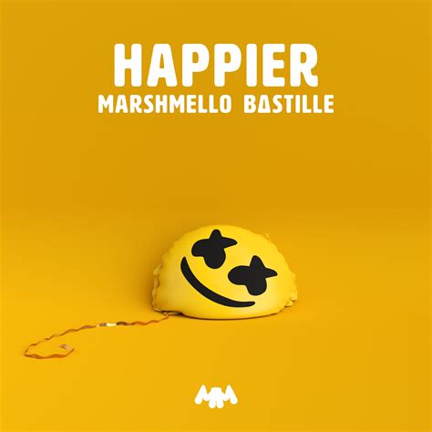 Marshmello x Bastille - Happier | Happy song, Music album cover, Bastille