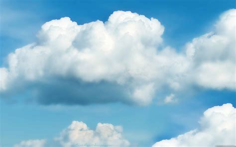 Fluffy White Clouds Mac Wallpaper Download | AllMacWallpaper