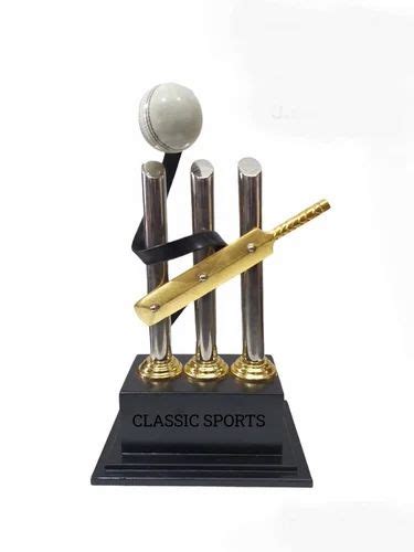 Aluminium Matte Silver-Golden Cricket Trophy Award at Rs 600/piece in ...