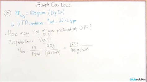 Chemistry I: How to find Volume and STP Conditions (Easy Lvl Question ...