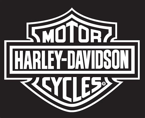 Black and White Harley-Davidson Logo - LogoDix