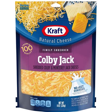 Kraft Colby Jack Finely Shredded Cheese, 8 oz Bag - Walmart.com ...