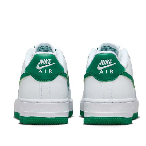 Nike Big Kids Air Force 1 Shoes White Green - urbanAthletics