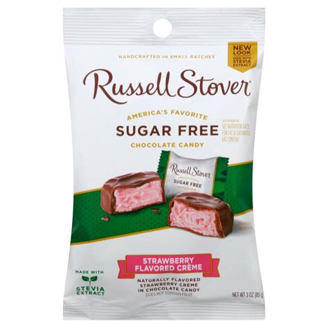 Russell Stover Sugar Free Strawberry Cream Milk Chocolate Candy - Shop ...