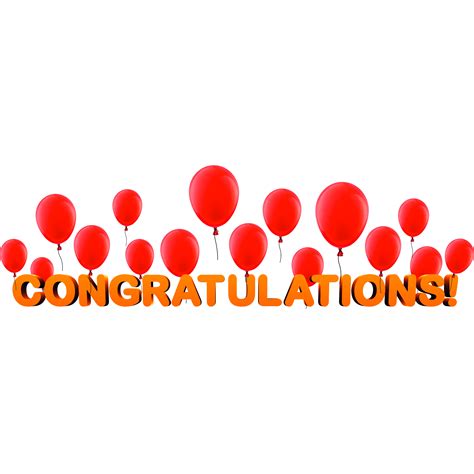 Congratulations Banner and Balloons Window Cling | Congratulations ...