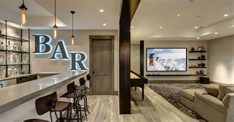 Futuristic Basement Bar Designs Ideas