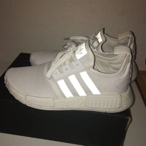 ADIDAS NMDS Triple White, Women's Fashion, Shoes on Carousell